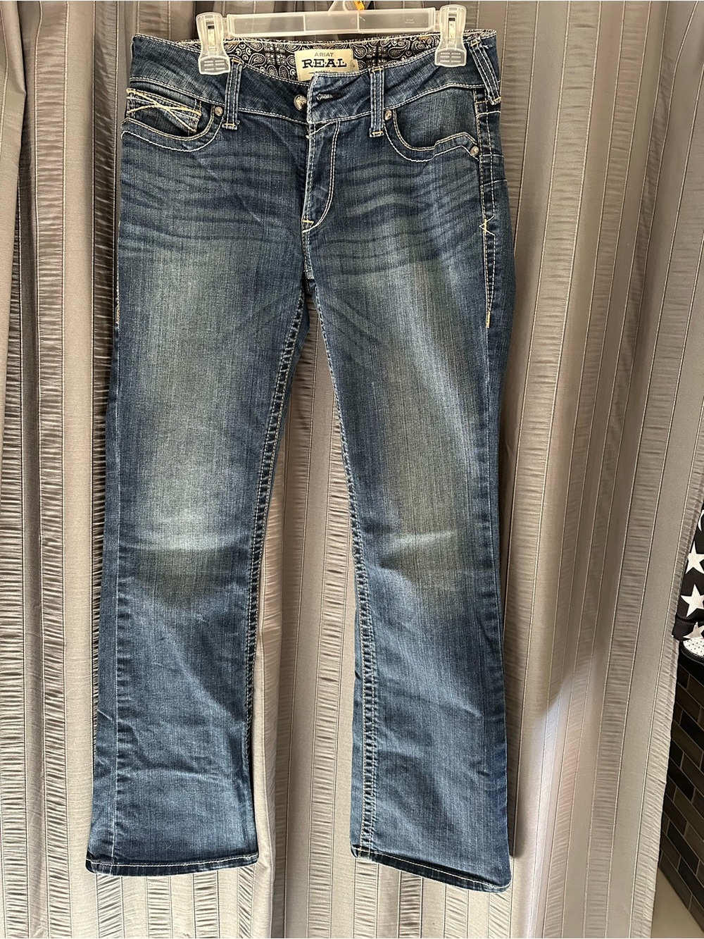 Ariat Women's Bootcut Jeans - Faded Blue Denim